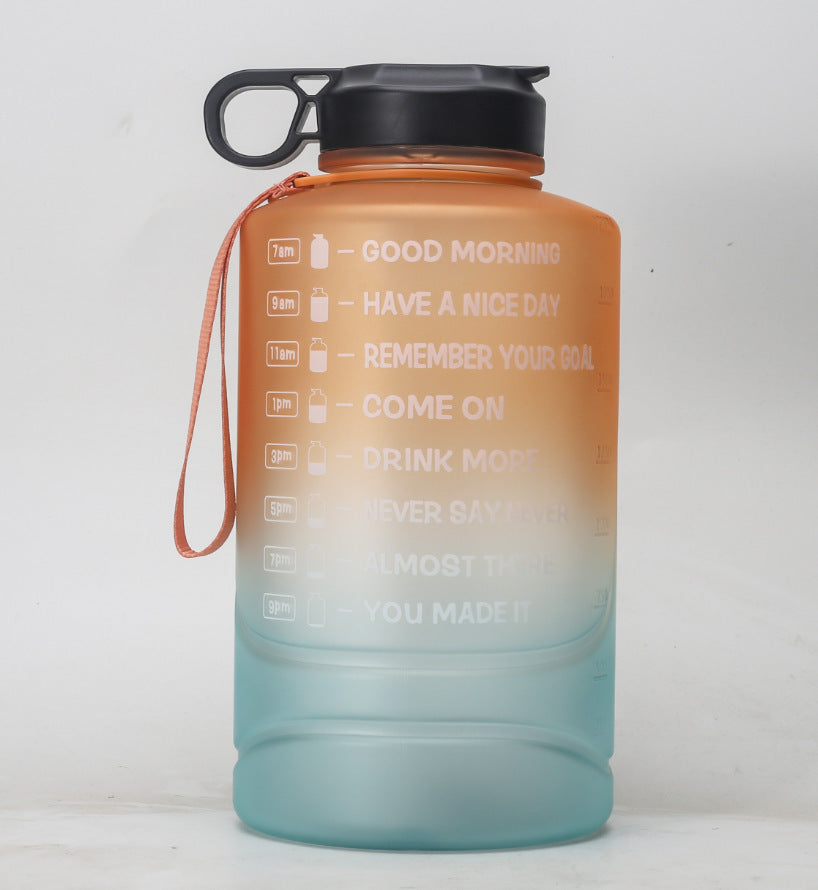 Creative Gradient 2.2L Large Capacity Sports Bottle Plastic Outdoor For Gym