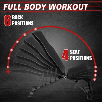 Weight Bench For Full Body Workout, Adjustable Strength Training Sit-up Chair