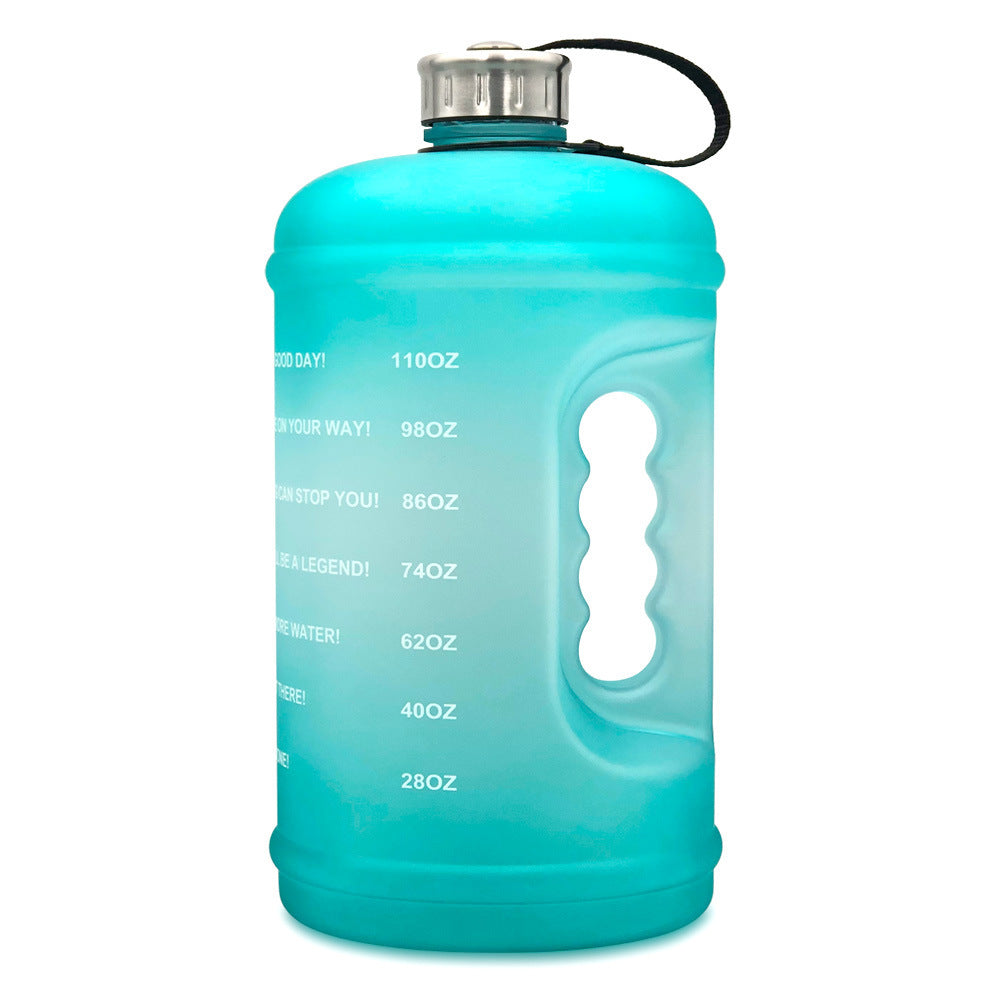 Sports Bottle Gradient Plastic Gym Large Capacity Outdoor Space Cup