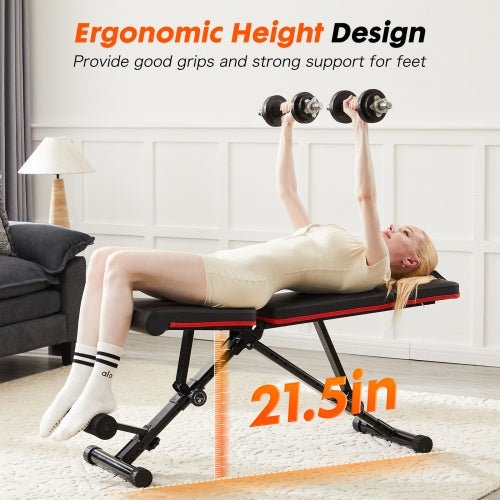 Weight Bench Adjustable Workout Bench For Home Gym