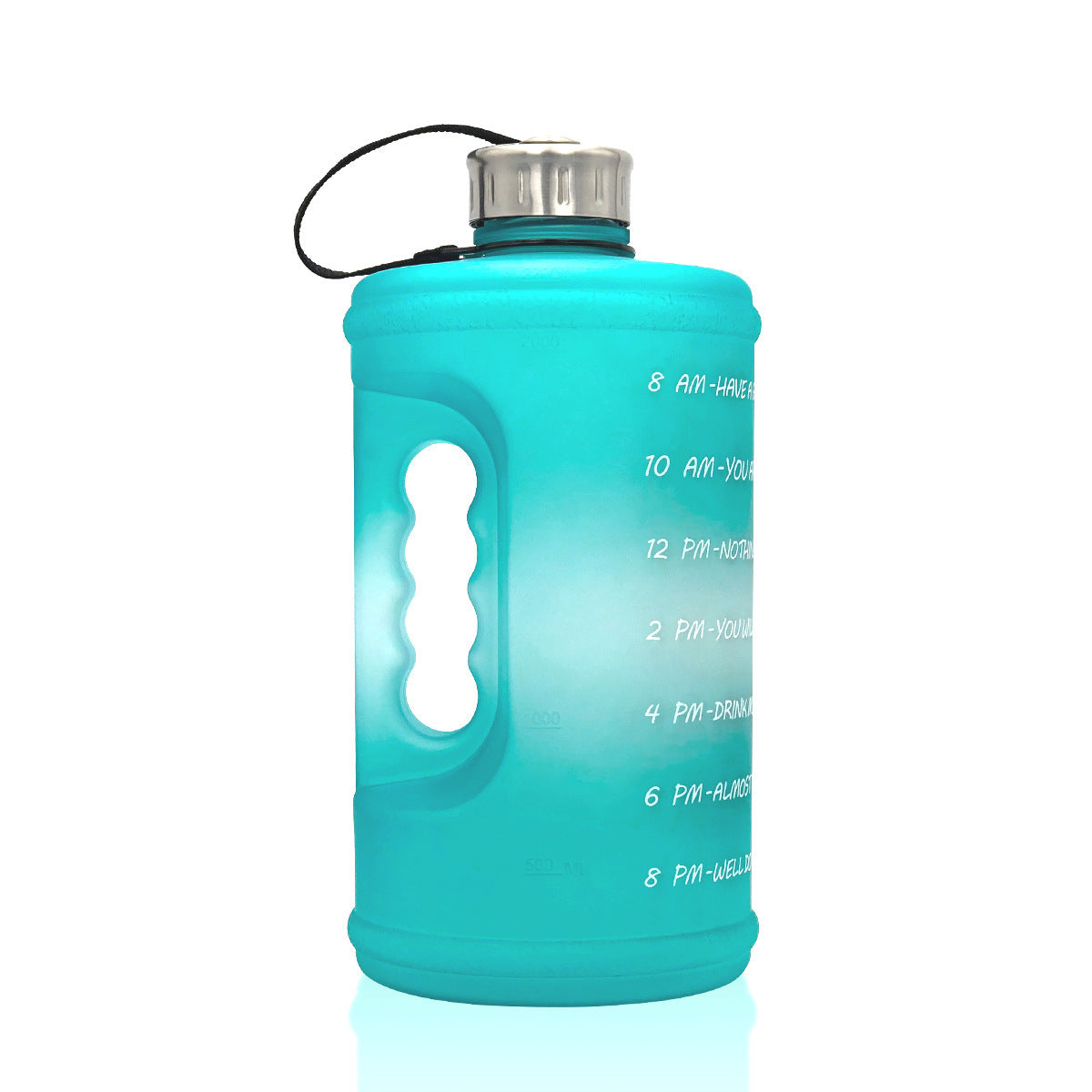 Sports Bottle Gradient Plastic Gym Large Capacity Outdoor Space Cup