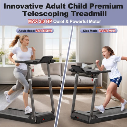 Treadmill With Desk Workstation  Adjustable Height, 300 LBS Weight Capacity