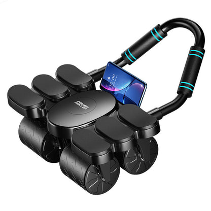 Four-wheel Abdominal Wheel Automatic Muscle Training  Fitness Equipment