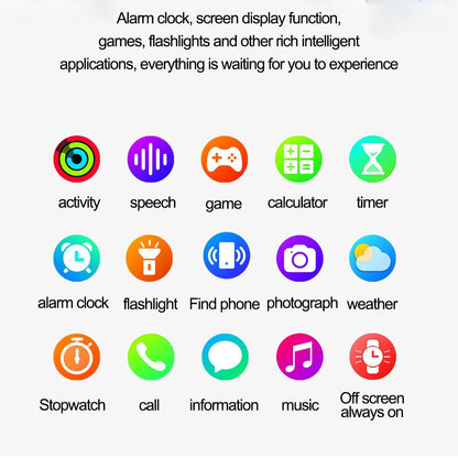 Smart Watch Women Men 2.0 Display - Waterproof Fitness Tracker